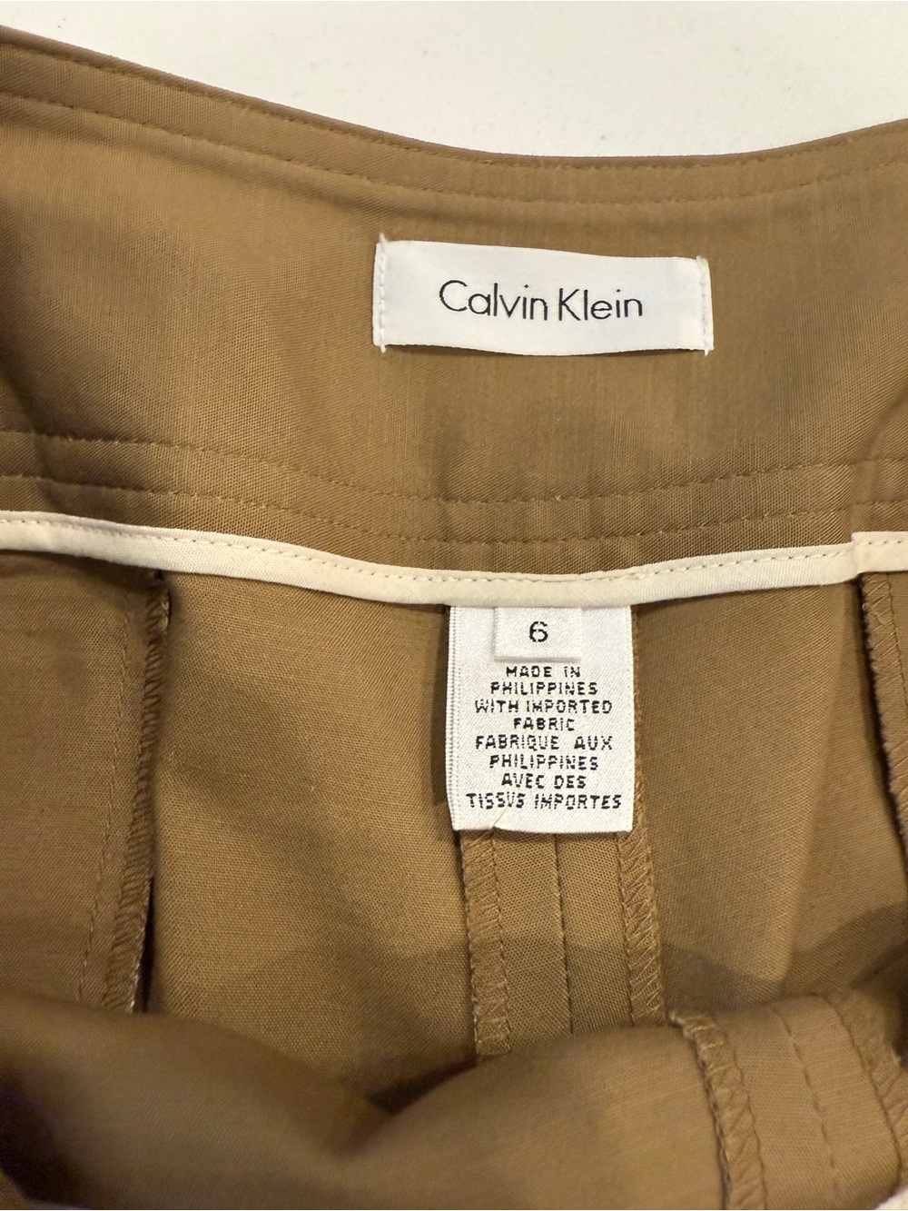 Calvin Klein Tan Chinos - Classic Straight Fit
